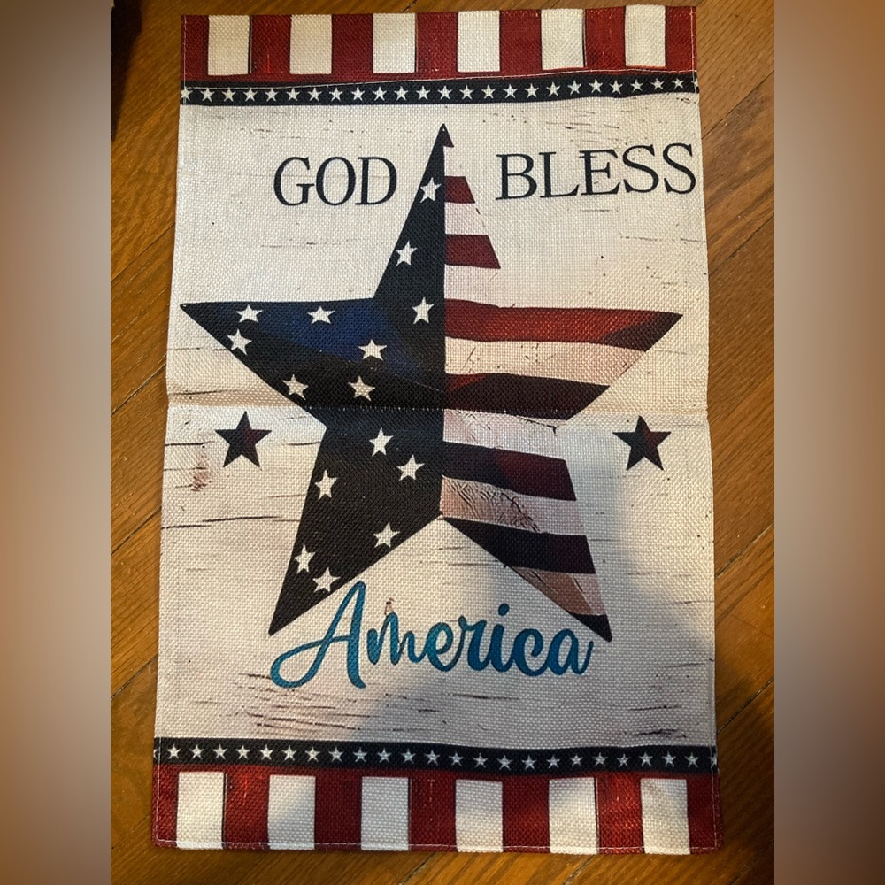 Garden Flag God Bless America 12” x 18” NEW